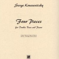 Four Pieces Solo Tuning Piano Part by Serge Koussevitsky