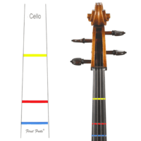 First Frets Cello Finger Position Stickers