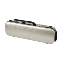 HQ Oblong Polycarbonate Viola Case – Brushed Champagne
