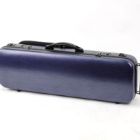 HQ Oblong Polycarbonate Viola Case - Brush Blue